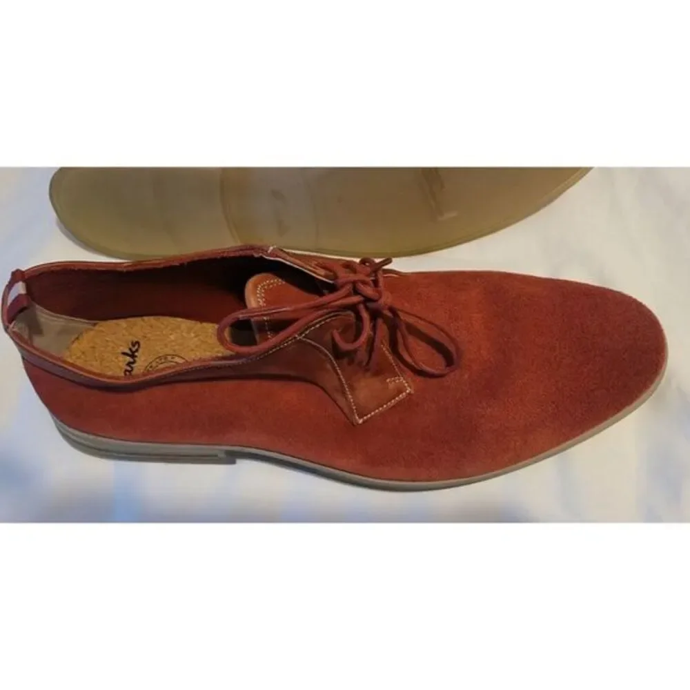 frewick lace bruck red clarks Mens‎ Size 10.5 ,
